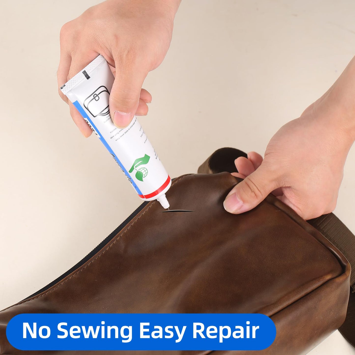Cerca de Leather Glue,Permanent,Adhesive Clear,Strong, Waterproof,for Sofas, Car Seats, Purses, Professional Leather Repair and bonding, 2 oz.