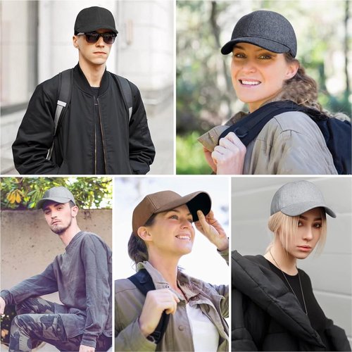 GADIEMKENSD Unstructured Wool Baseball Cap - Winter Warmth & Adjustable Fit