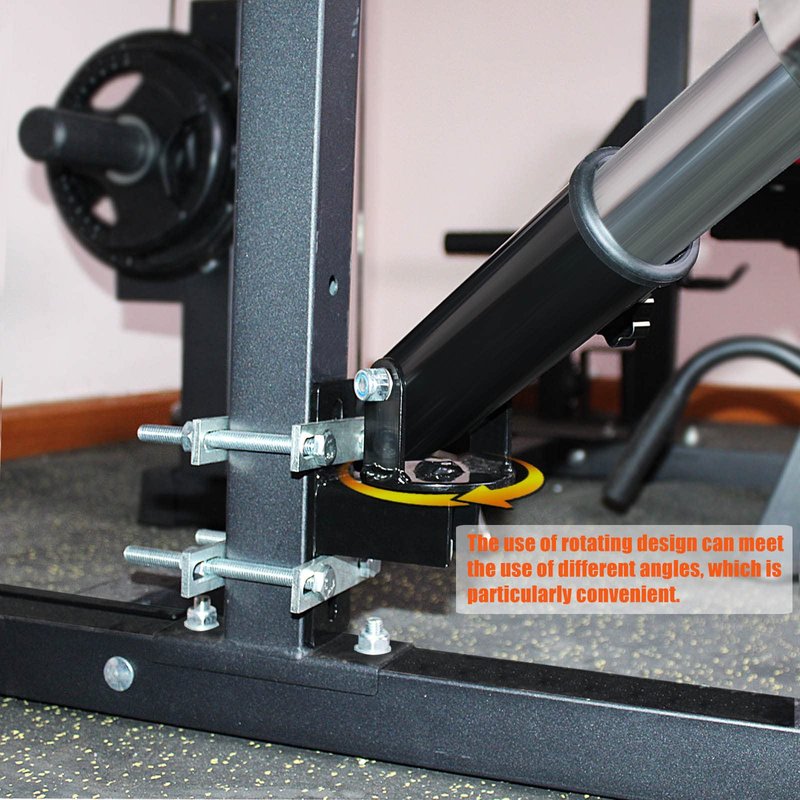 BLUSLM T Bar Row Platform Landmine Attachments for Squate Rack or Wall Mount Fits 2-inch Barbell, Landmine Base Gym Equipment, Power Cage Landmine for Almost of Power Rack (Style 2)