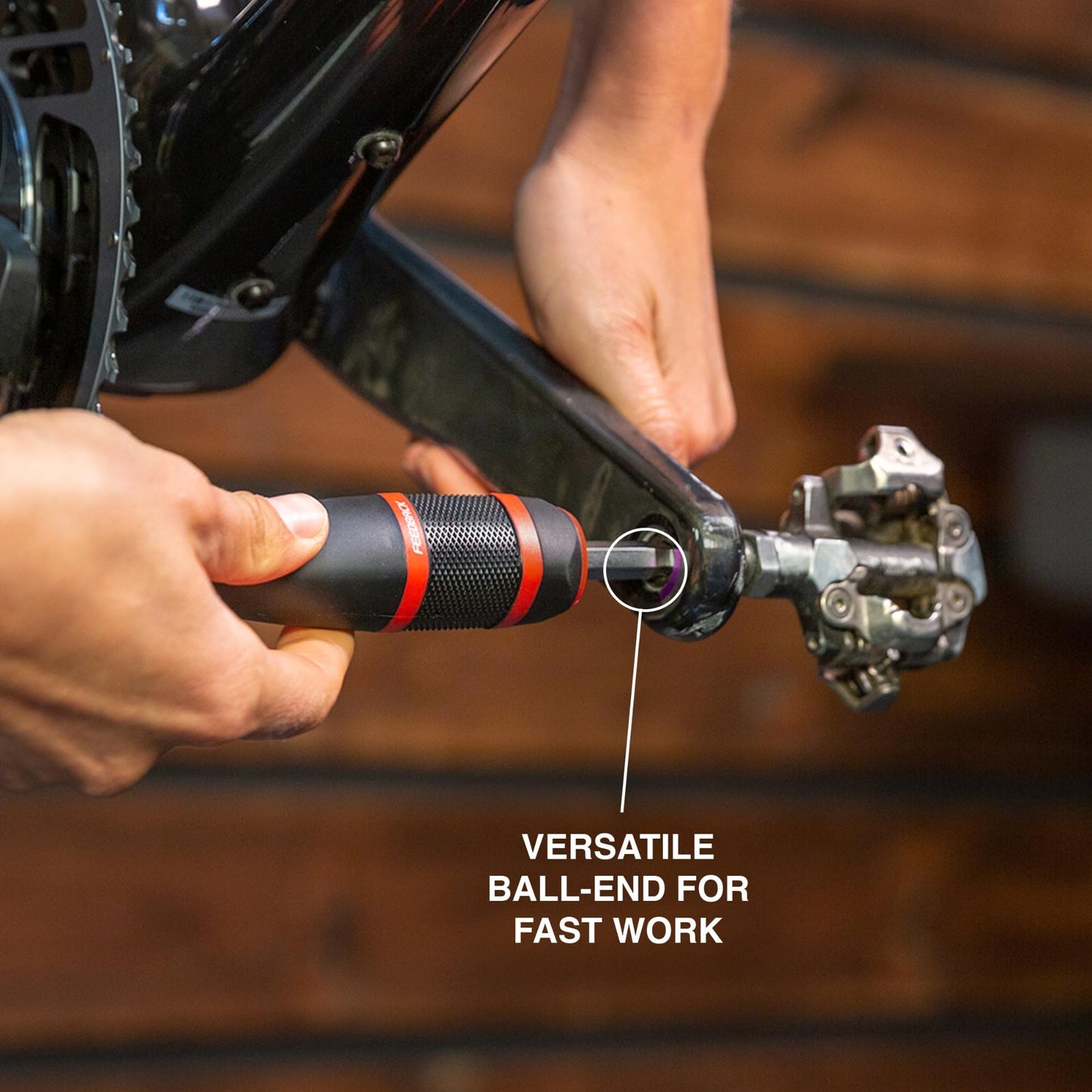 Feedback Sports | Bicycle L Handle Allen Wrench Tool | Ball-end For Quick Use And Angled Access Applications | 10mm Hex