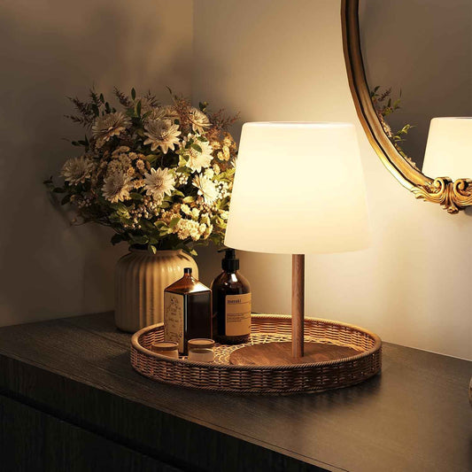 EZVALO Waterproof Cordless Table Lamp - Dimmable LED Night Light for Outdoor & Indoor Use
