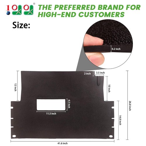 10L0L Golf Cart Full Coverage Floor Liner Mat for Club Car Precedent G&E 2004 up/Onward & Tempo/Villager & V4L, Non Slip Odorless Replacement Floor Mat OEM# 102504801 (Improved Version)