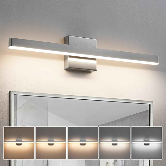 24-Inch Dimmable Gold Bathroom Vanity Light - Modern LED Bar Fixture for Over Mirror