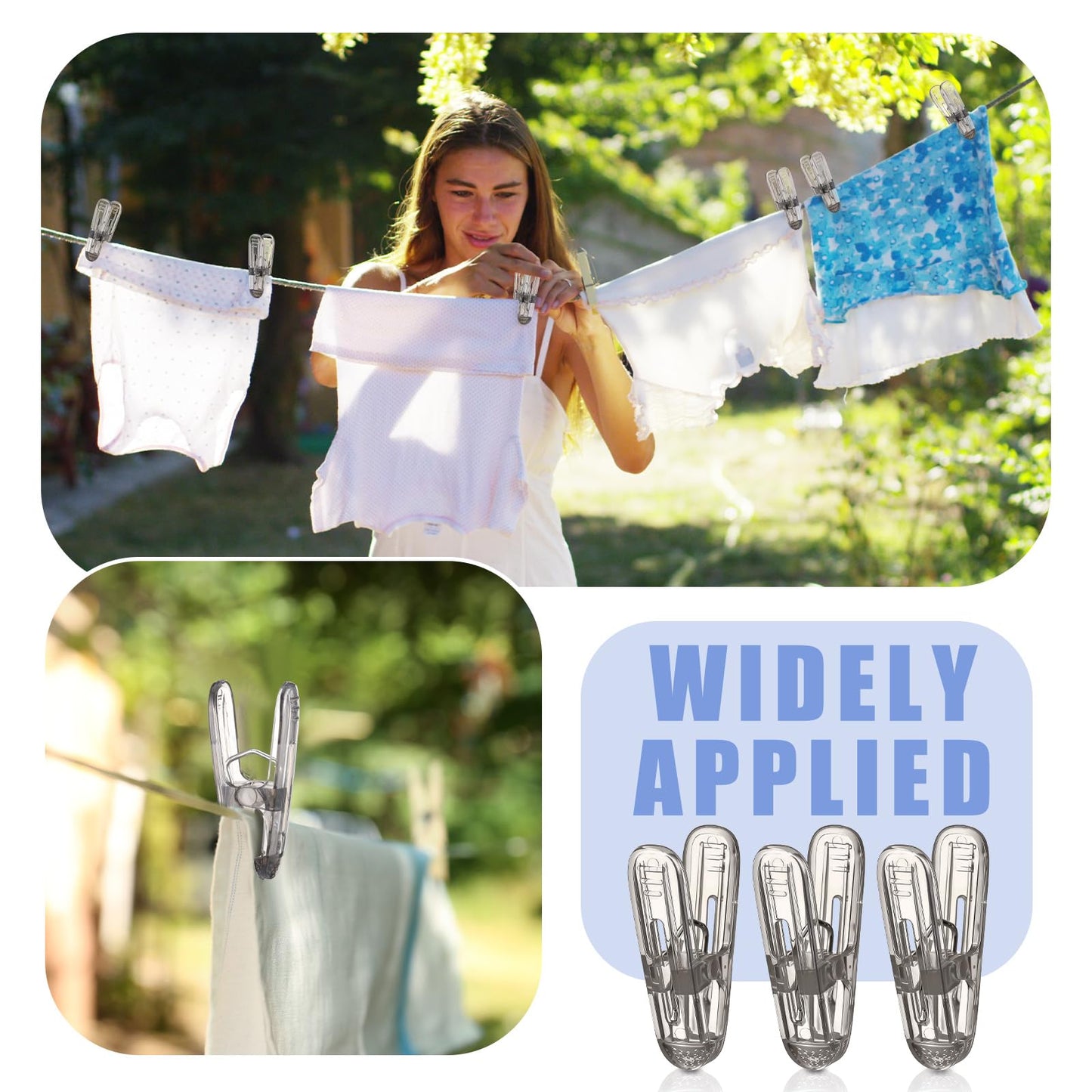 LemonRoad 20 Pack Balloon Arch Clips Plastic Spring Clamps 2.4 Inch Heavy Duty Clip for Balloon Arch Kit Birthday Decoration Crafts Backdrop Woodworking Photography Studios (Translucent Black)