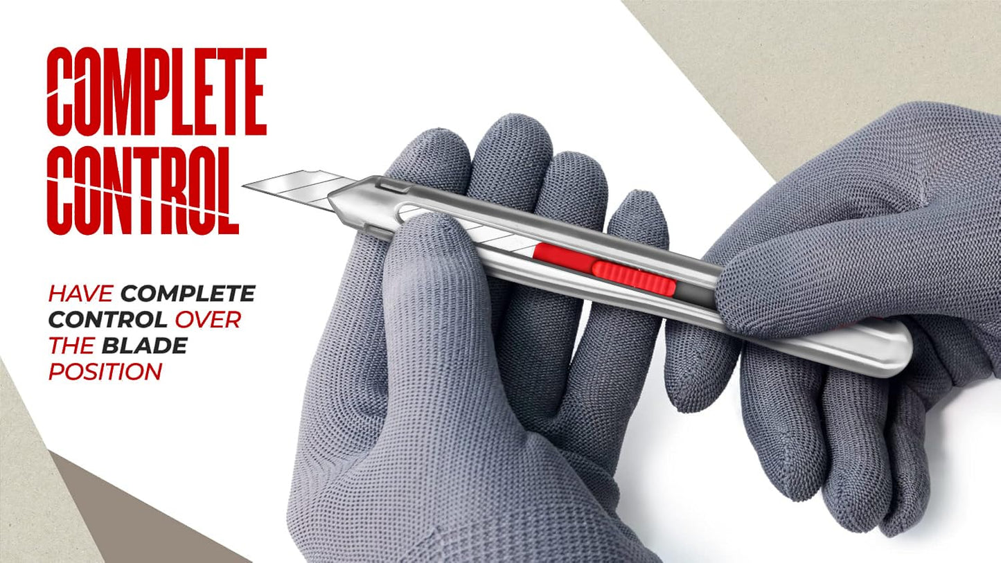 VViViD Best Damn Knife Quick Lock, Heavy Duty Precise Utility Blade, Quickest Safety Lock, 11, 9mm Blades