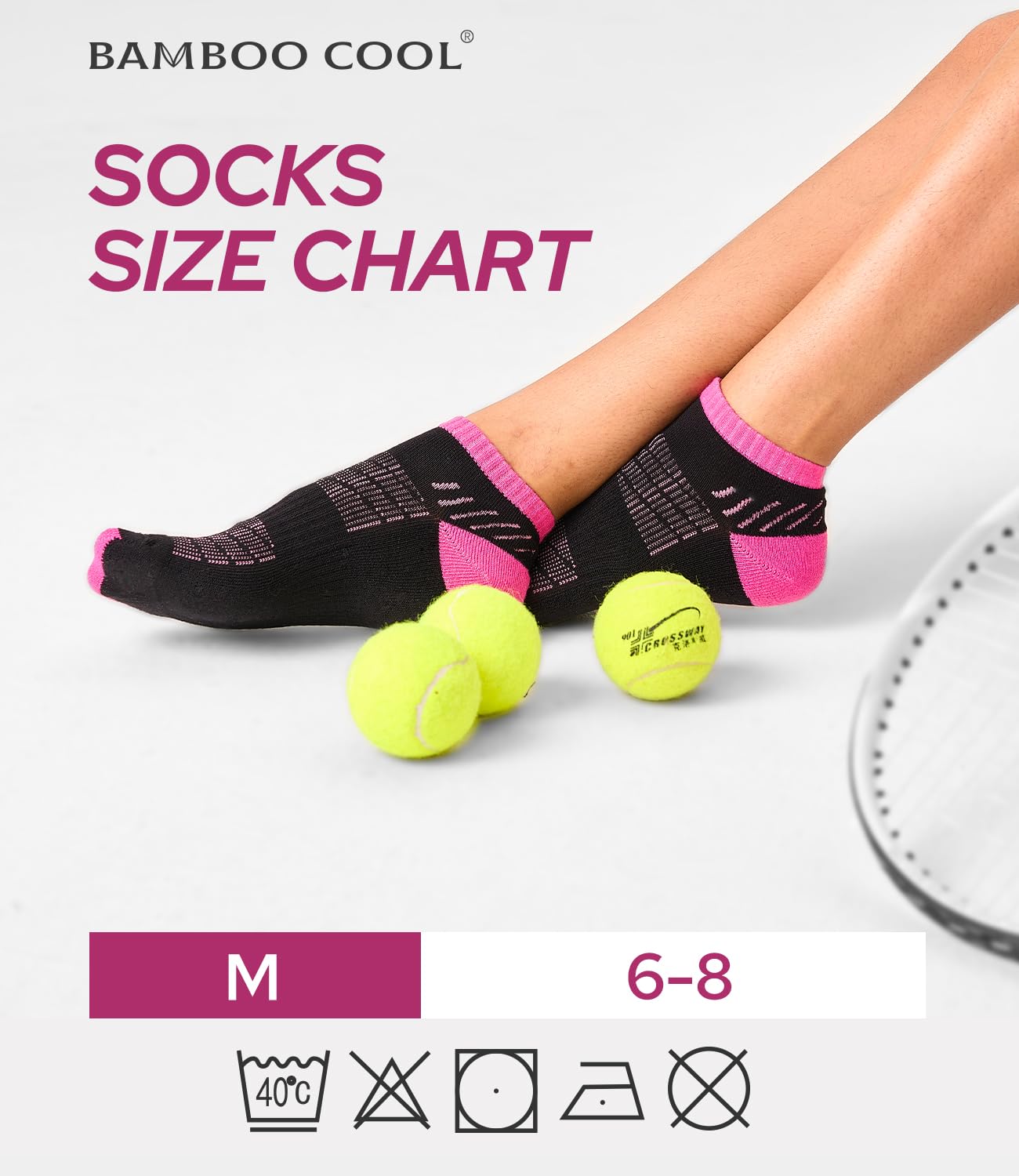 BAMBOO COOL Womens Ankle Socks Bamboo Viscose Athletic Moisture-Wicking Low Cut Running Socks Cushioned Anti-Blister