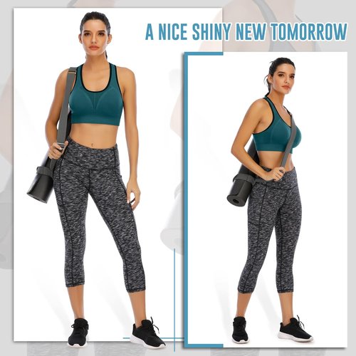 IUGA High Impact Sports Bra - Seamless Padded Racerback Yoga Bra for Women | Comfortable Activewear