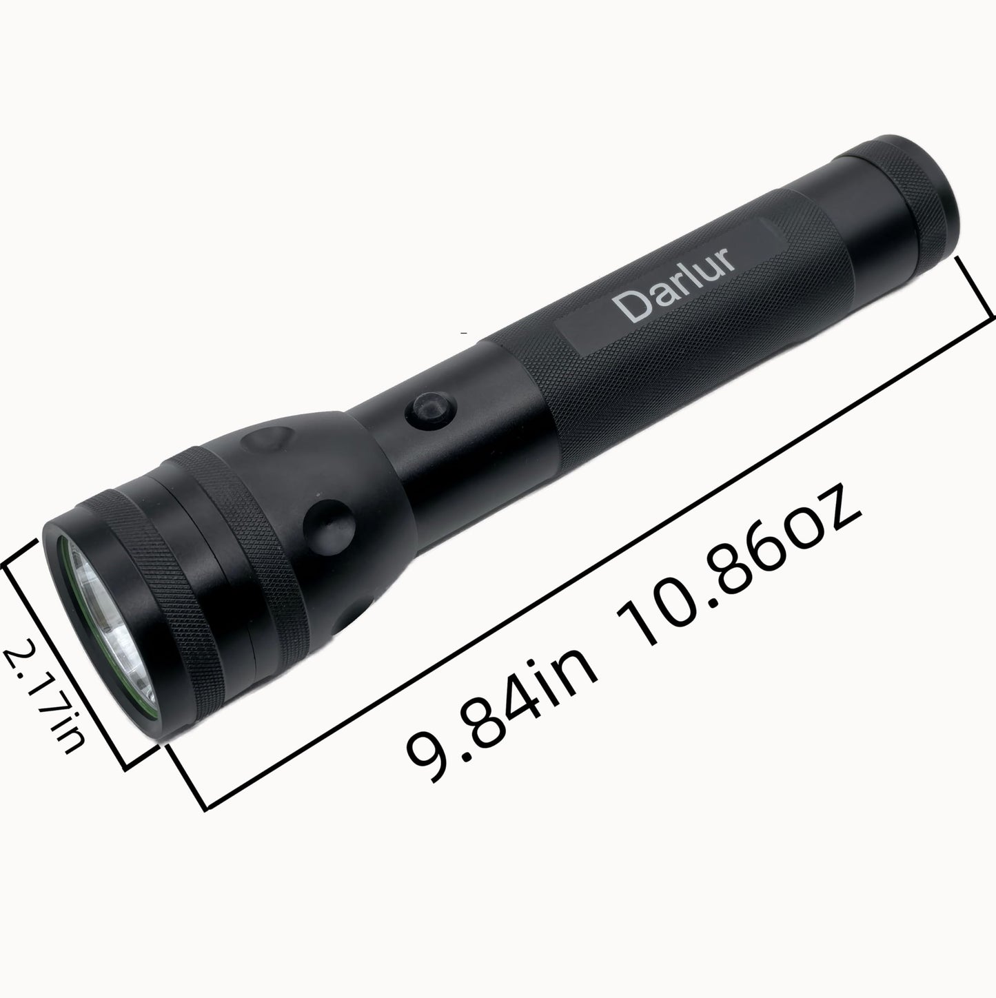 Darlur Heavy Duty 2 D Cell Battery LED Big Flashlights, 3 Light Modes High Low Strobe, High Lumens, Ourdoor,Aluminum,Emergency, Power Outage Supplies