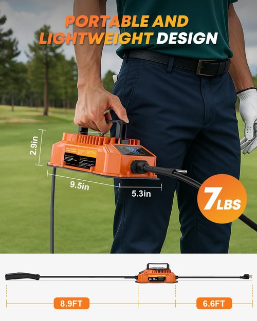 Kohree Golf Cart Charger 36 Volt 18 Amp for EZGO TXT Lead Acid Battery with LED Real-time Progress Display 2-Pin D Style Plug