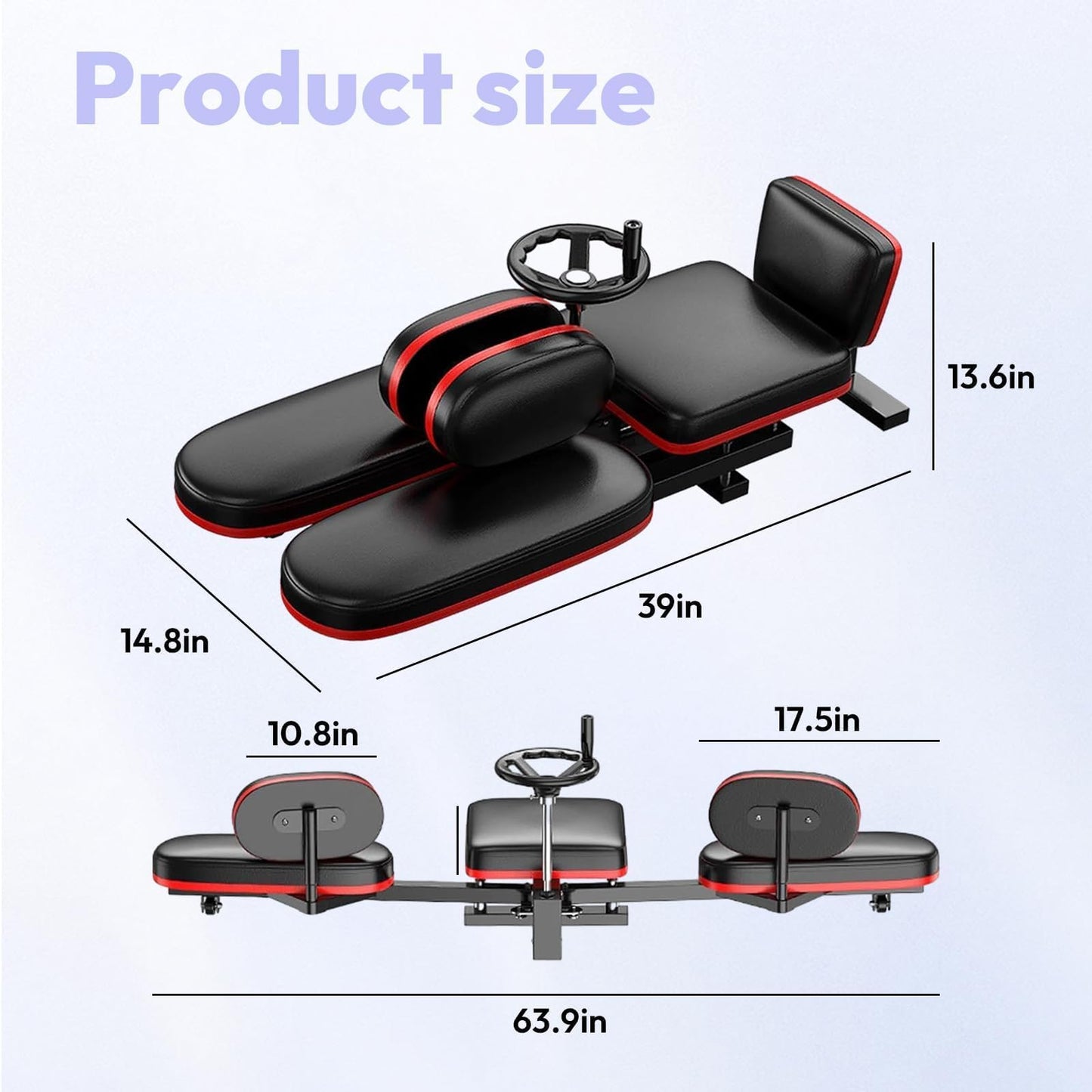 BotaBay Pro Leg Stretcher 330LBS Leg Stretch Machine Heavy Duty Steel Frame Leg Stretcher Machine Training Fitness Equipment Leg Stretcher for Home Gym
