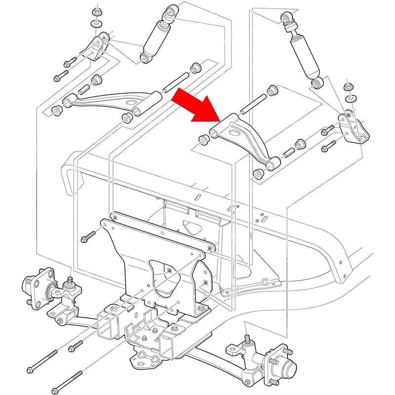 FIXHAWK Golf Cart Control Arm Delta A-Plate,Suitable for 2004-up Club Car Precedent & 2018-up Tempo Gas or Electric Golf Carts Models.Replace OEM#102287301 103388501