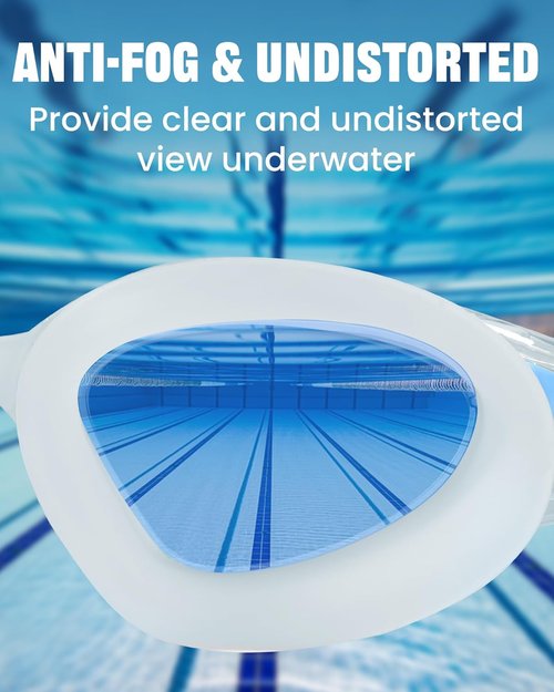 Keary Swim Goggles - UV Protection & Anti-Fog Design for Adults and Youth | Perfect for Pool Use