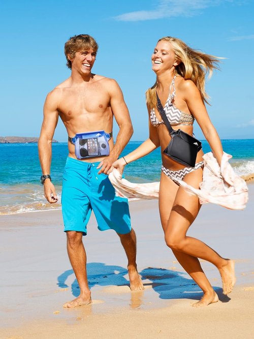 HEETA Waterproof Pouch - Touchscreen Dry Bag with Adjustable Waist Strap for Phones & Valuables | Perfect for Kayaking, Swimming, and Beach Activities