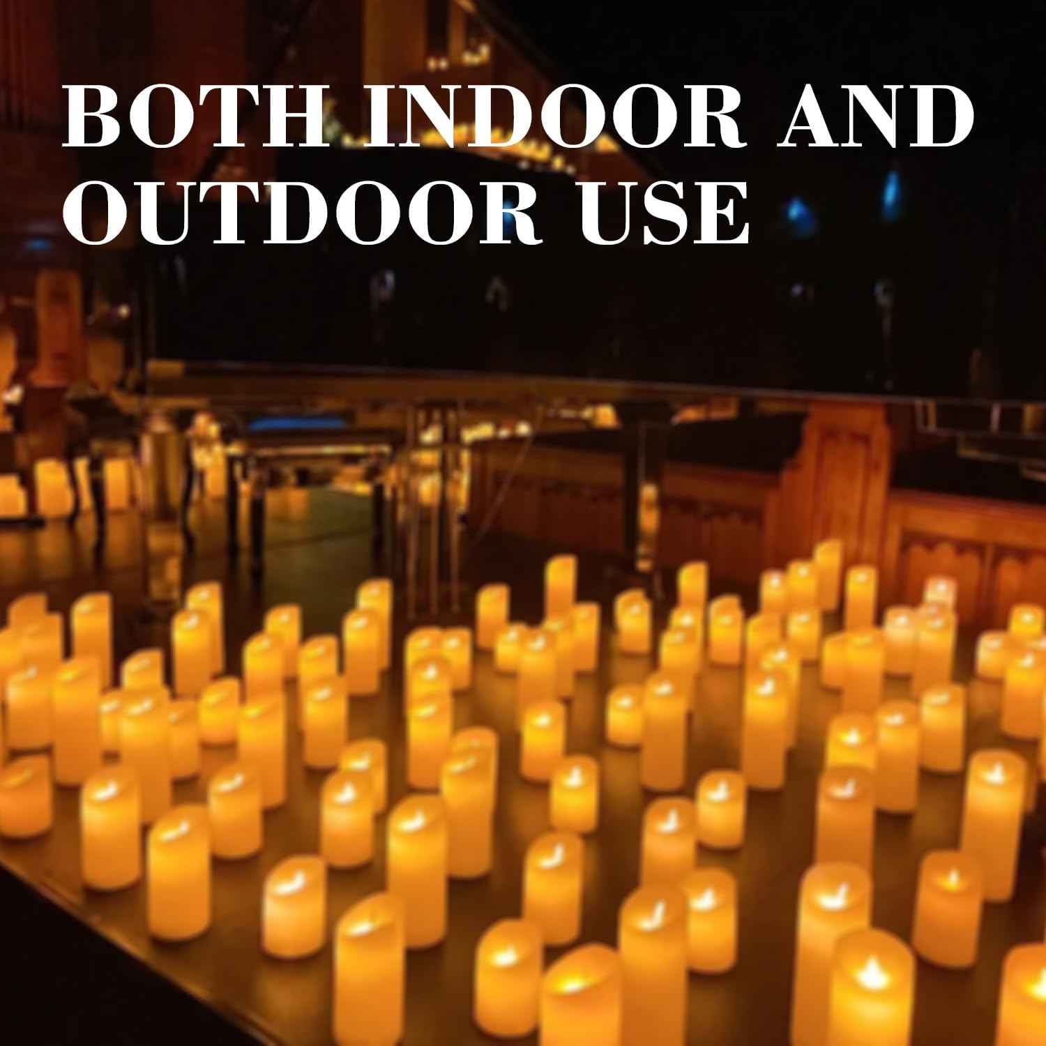24-Pack Remote Control LED Flameless Candles - 3D Flame Timer Candles for Home, Weddings & Holidays