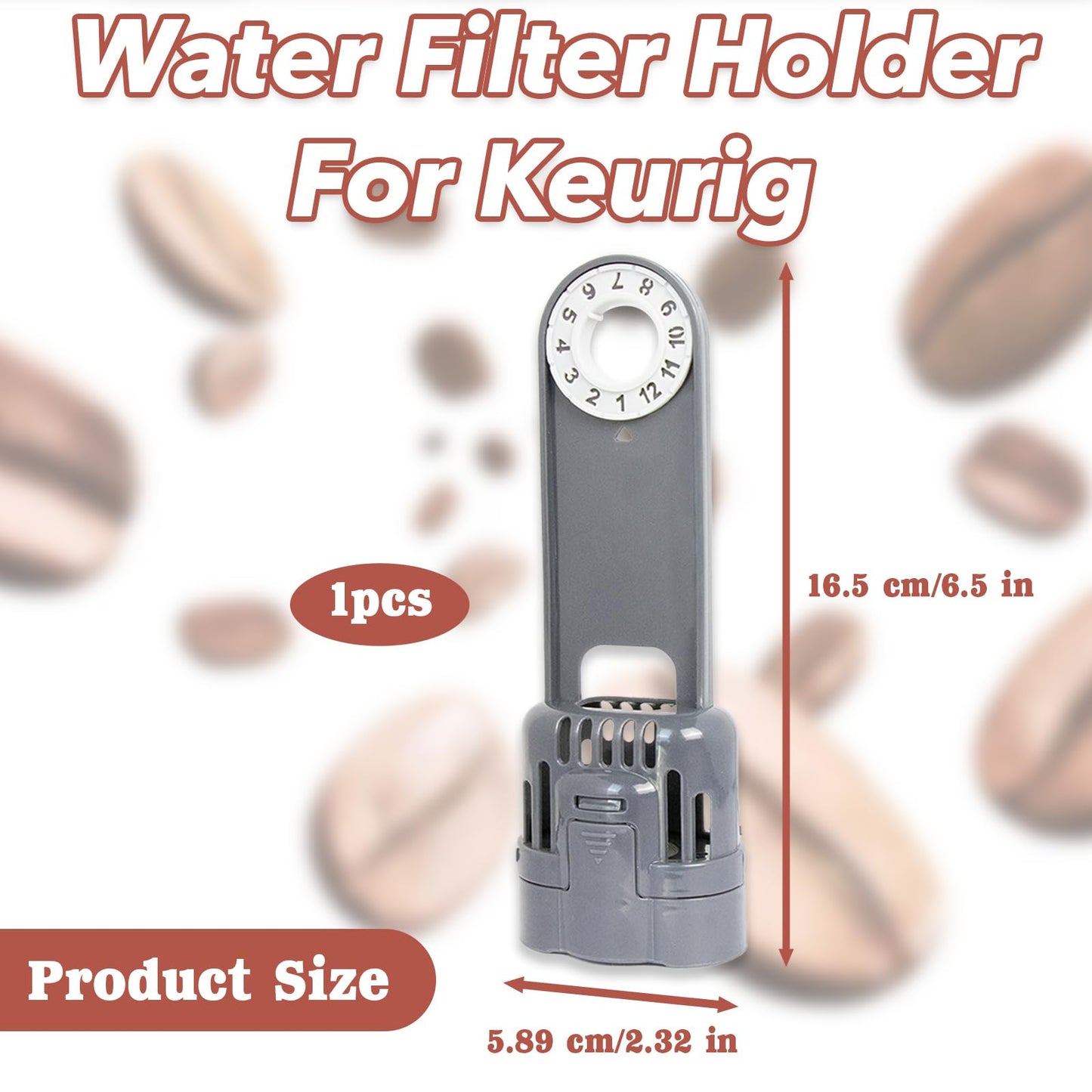 Upgrade Your Coffee Game with Replacement for Keurig Water Filter Holder - Compatible with Keurig 1.0 Brewers & Breville Coffee Makers - Great Café Water Filter Housing for Espresso and Coffee Machine