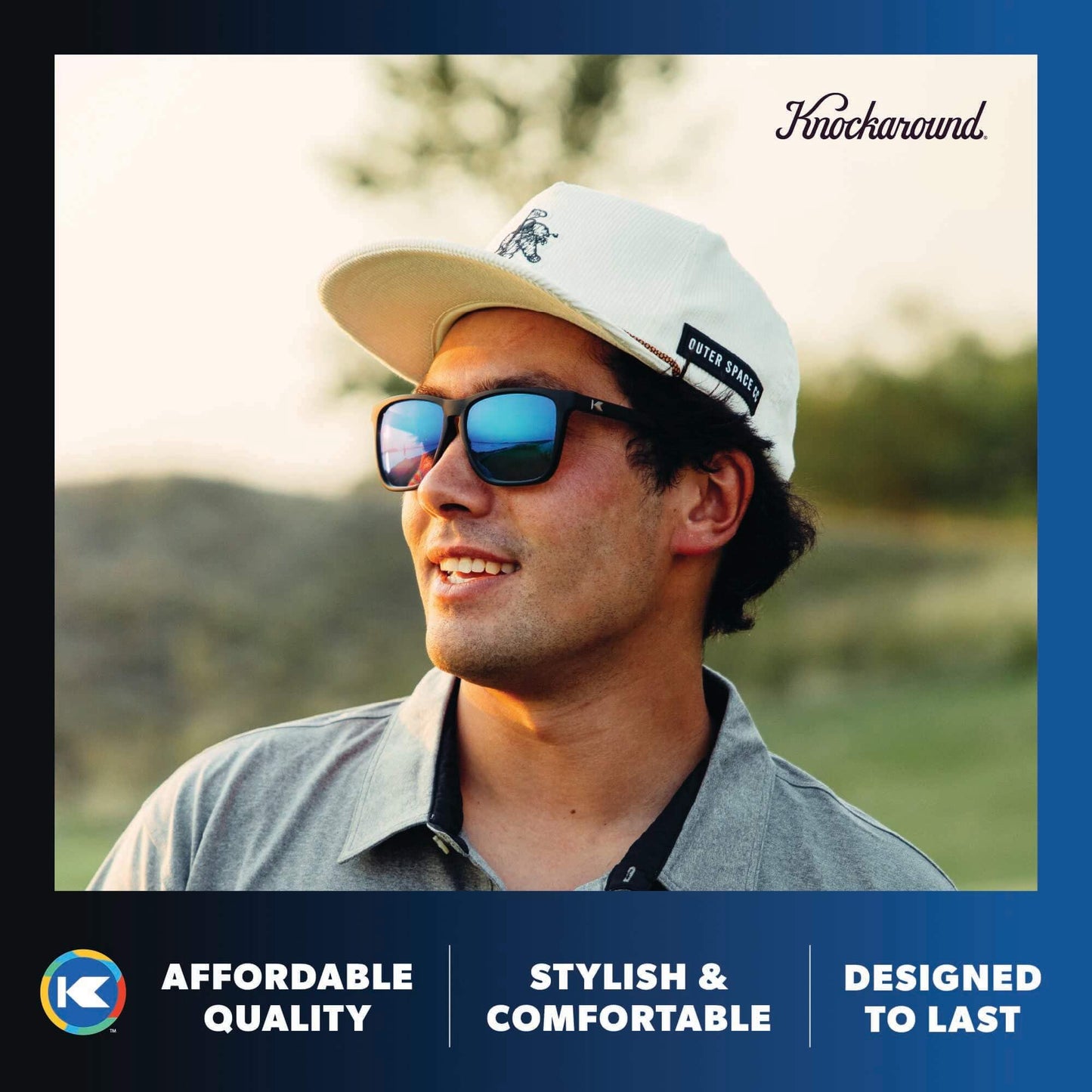 Knockaround Fast Lanes Sport Lightweight Sunglasses for Men & Women - UV400 Protection