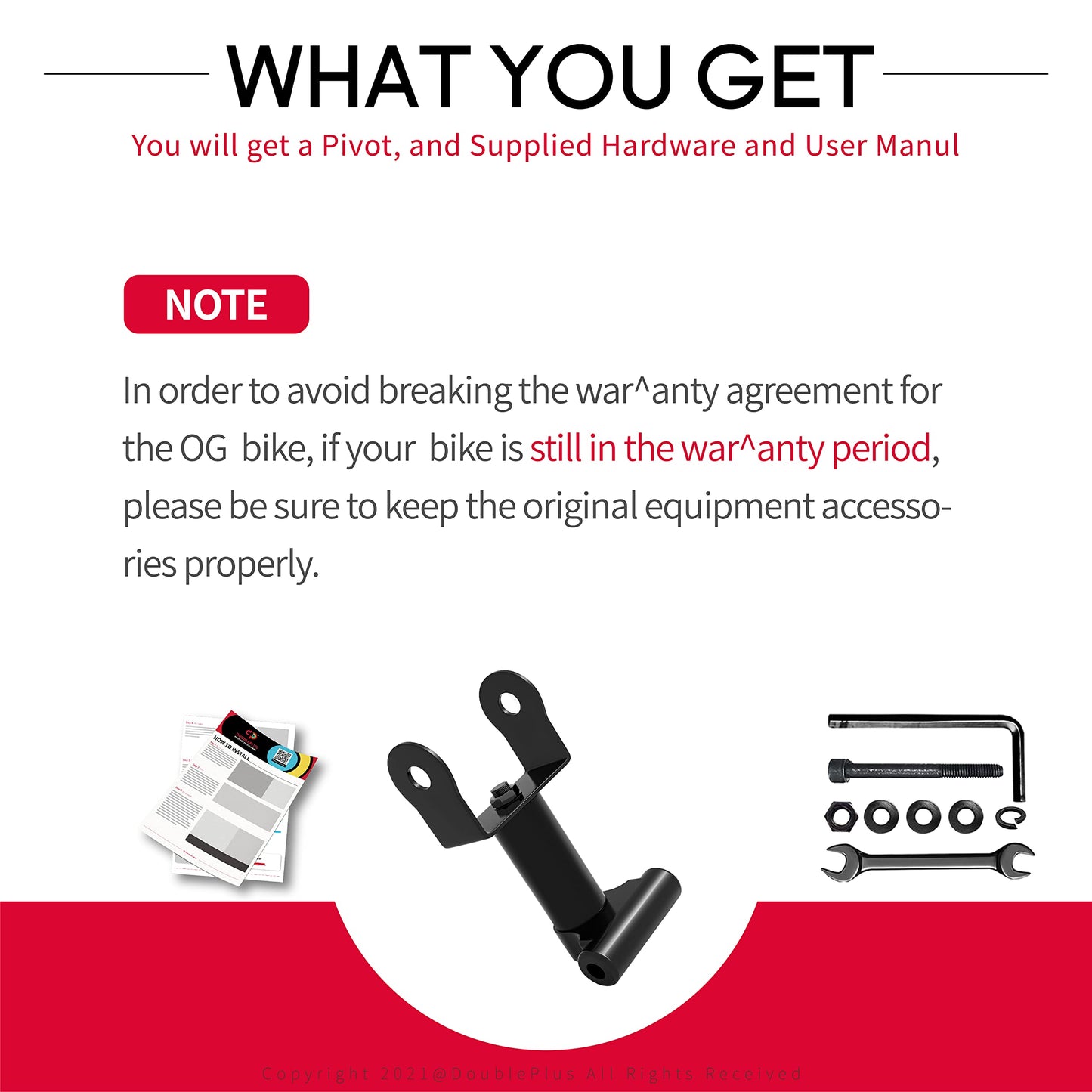 DoublePlus Swivel Compatible with Peloton Bike, Upgraded Swivel for the“ OG” Bike, 360 Degree Adjuster, Easily Adjust & Rotate Your OG Bike Screen, Accessories Compatible with the OG Bike