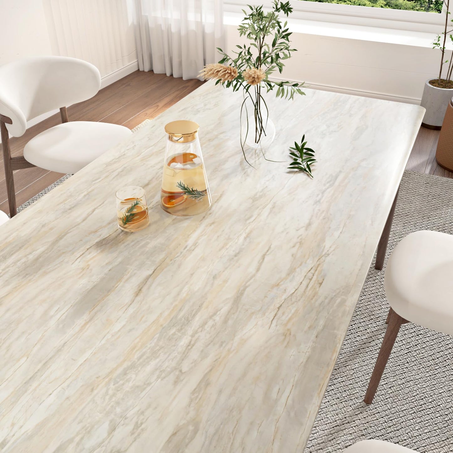 Wallercity Light Wood Oak Contact Paper for Counter Tops Beige Wood Grain Self Adhesive Wallpaper for Bathroom Peel and Stick Countertops Vinyl Wrap Kitchen Wall Paper for Cabinets Table 15.8''x78.7''