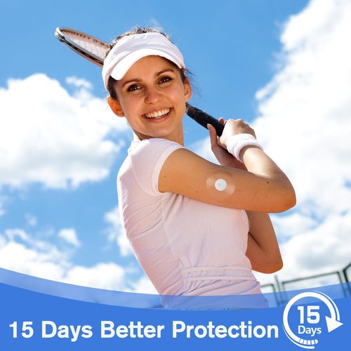funpatch 100Pack Freestyle Sensor Covers for Libre 3 Plus, Waterproof Libre 3 Plus Sensor Covers CGM Tape Transparent Full Cover Patch Hypoallergenic Latex-Free Long Stay for 15 Days