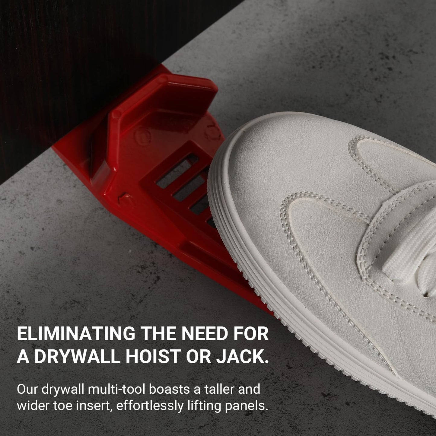 Calvana XL Drywall Lifter, Drywall Rasp, Drywall Jack, Taller and Wider Toe Insert Design, Sheetrock Fitting Multi-Tool, Ideal for Wall Panels and Door Installation