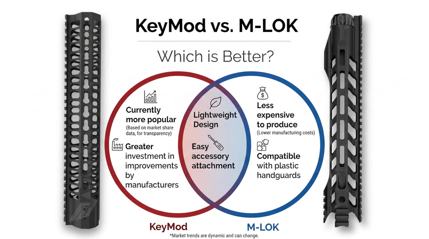 Gotical 2 Slots Mlok to Keymod Adapter Converter Rail Section Mlok to Keymod Converter Pack of 2