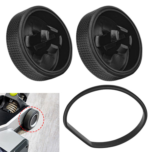2 Sets of Upgraded Replacement Wheel and Gasket for Ryobi 18v Cordless Stick Vac PCL720B, PCL720K, PBLSV716B, PBLSV716K, PBLSV717B, PBLSV717K Cordless Vacuum Cleaner - Silicone Replacement Wheels