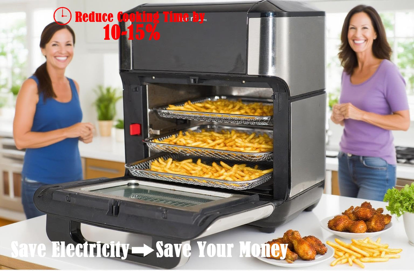 Kispog 3-Pack Cooking Crisper Trays: Mesh Stainless Steel Replacement Trays Fit Instant Pot Air Fryer Oven 10QT - Max Airflow - BPA-Free - Teflon-Free - 2025