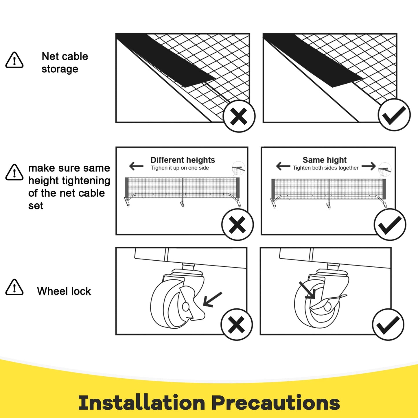 Portable Pickleball Net Set Regulation Size 22 FT Sturdy Metal Frame with Carry Bag Pickleball Net with Wheels Ideal for Backyard Driveway & Indoor Courts – Perfect for Youth Families & Professionals