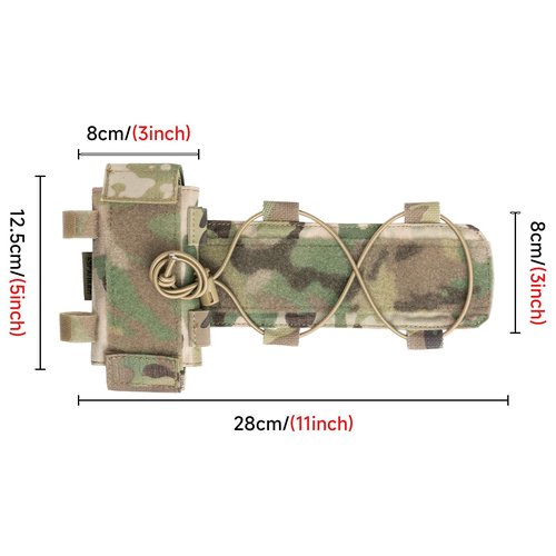 EXCELLENT ELITE SPANKER Tactical Helmet Battery Pouch Counterweight Pouch MK1 Helmet Battery Pack Balance Weight Bag with Hook&Loop for Airsoft Hunting