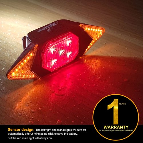 Best Bike Turn Signals Rechargeable Rear Bicycle Light Luces para Bicicleta Waterproof Bike Indicators fit Handlebars, Saddle Rears, Cargo Carrier