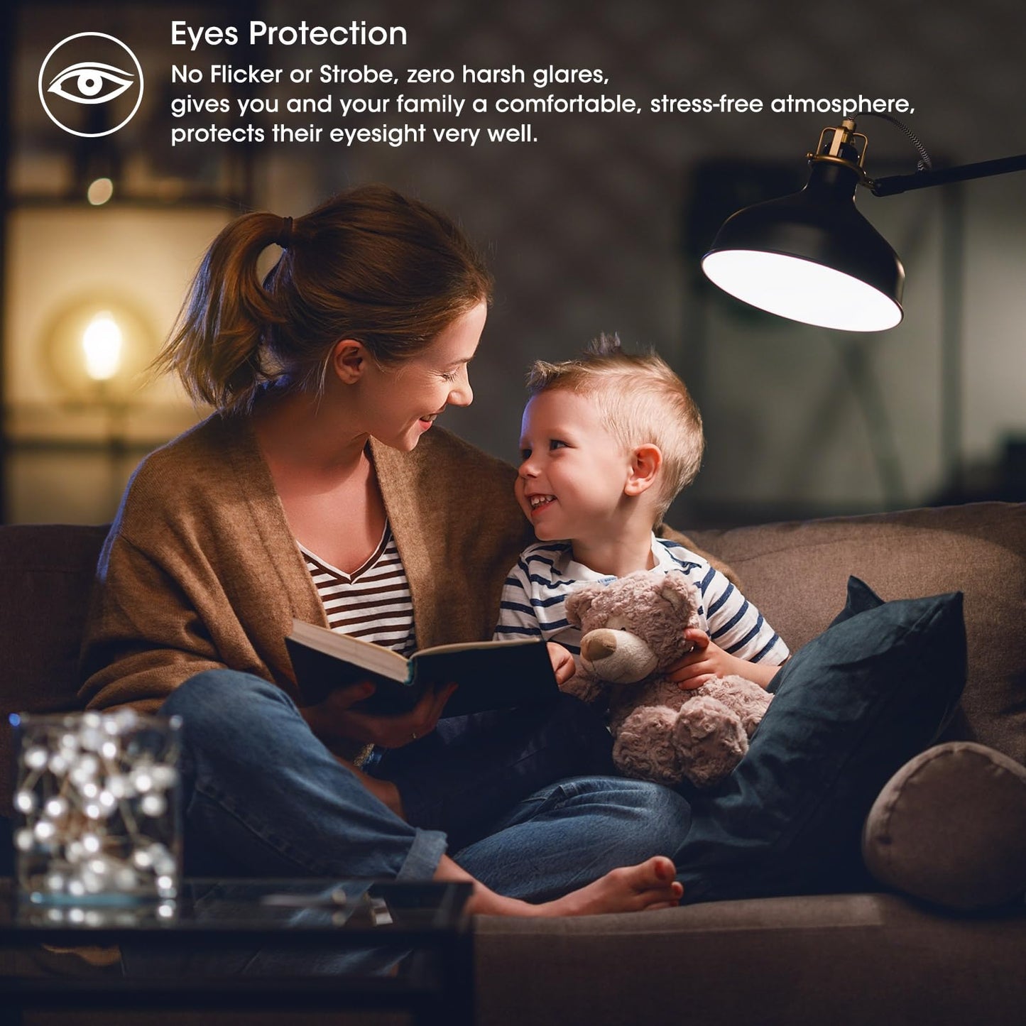 Gozelux A15 LED Bulbs - Vintage Edison Bulbs, Dimmable, Clear Glass, E26 Medium Base, 6W (60W Equivalent), 2700K Warm White, 700LM, for Ceiling Fans, Appliances, Refrigerator Lights - 6 Pack