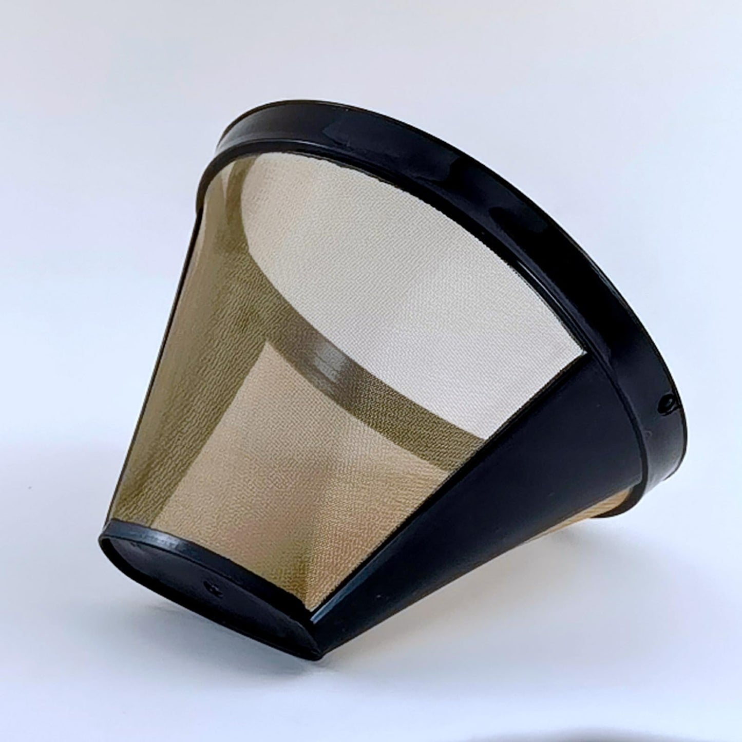 2 Pack GTF Gold Tone Coffee Filter for Cuisinart, Reusable 10-12 Cup #4 Style Cone Coffee Filters Basket Replacement for Cuisinart Coffee Makers