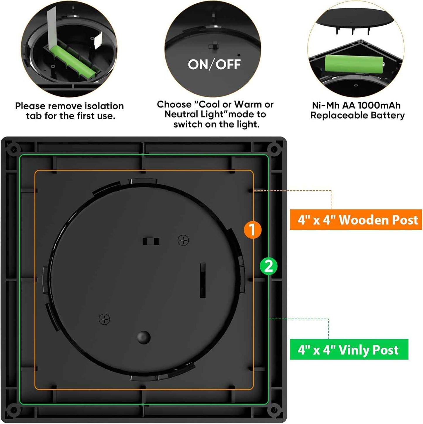 Solar Post Cap Lights - 12 Pack with 72 LEDs, 3 Color Modes, Waterproof for 4x4 Fence & Deck