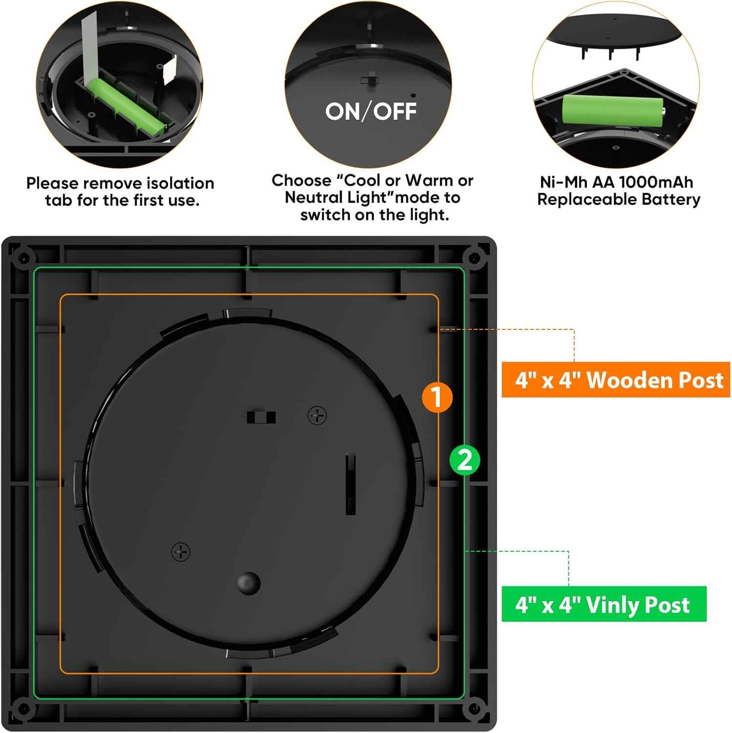 Solar Post Cap Lights - 12 Pack with 72 LEDs, 3 Color Modes, Waterproof for 4x4 Fence & Deck