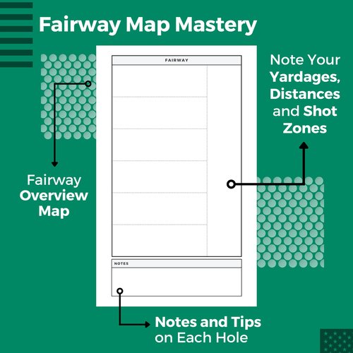 CADDENT GOLF Yardage Book - Golf Journal & Log Book with Golf Club Yardage Chart - Golf Notebook Back Pocket - Golf Log Book Pocket Size - The Essential Tool for Serious Golfers (4 Pack)