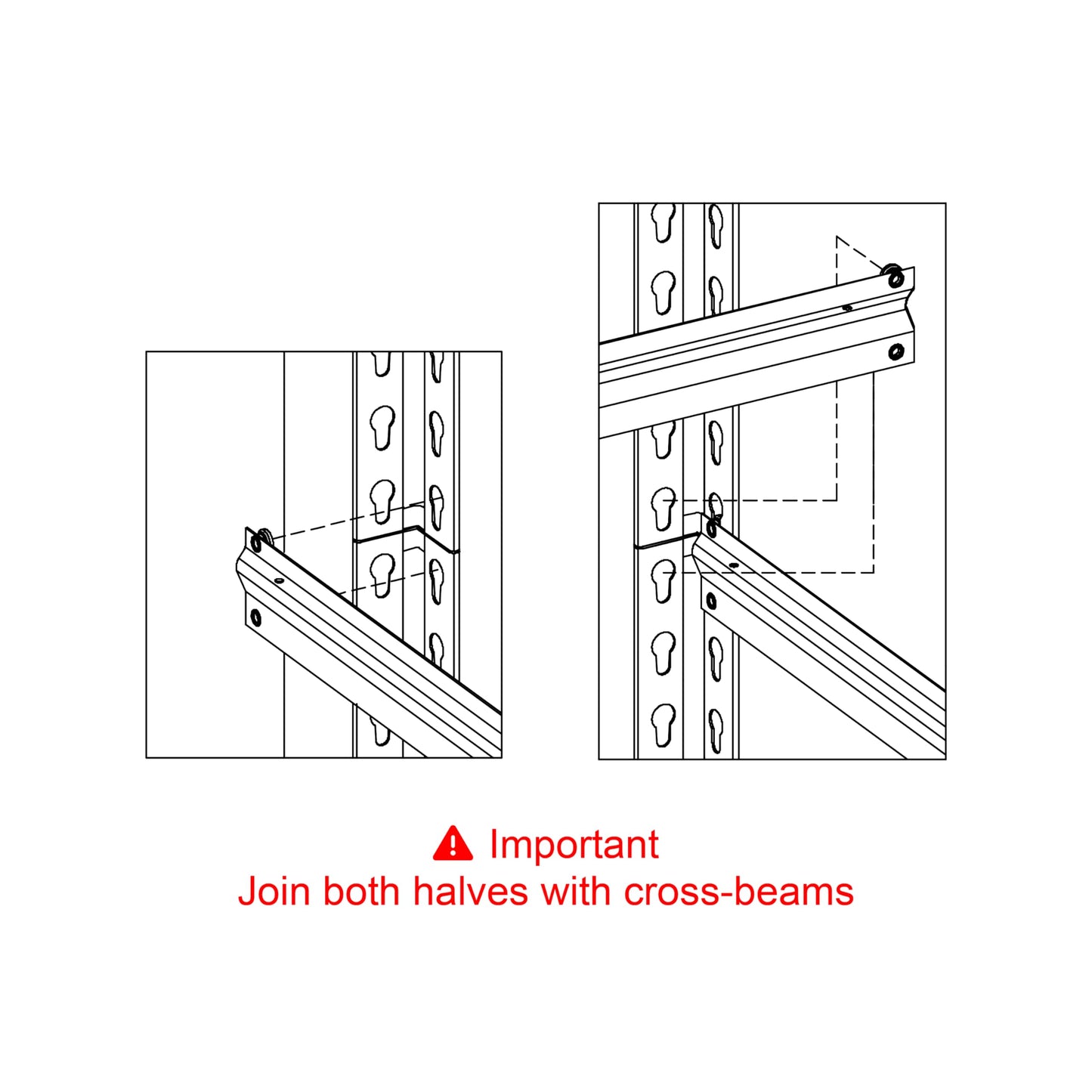 Whalen Post Insert for Costco, Shelving Connectors, and SAMS Club, 5-Shelf Heavy Duty Steel Shelving Unit, Corner Connectors for Building and Alignment