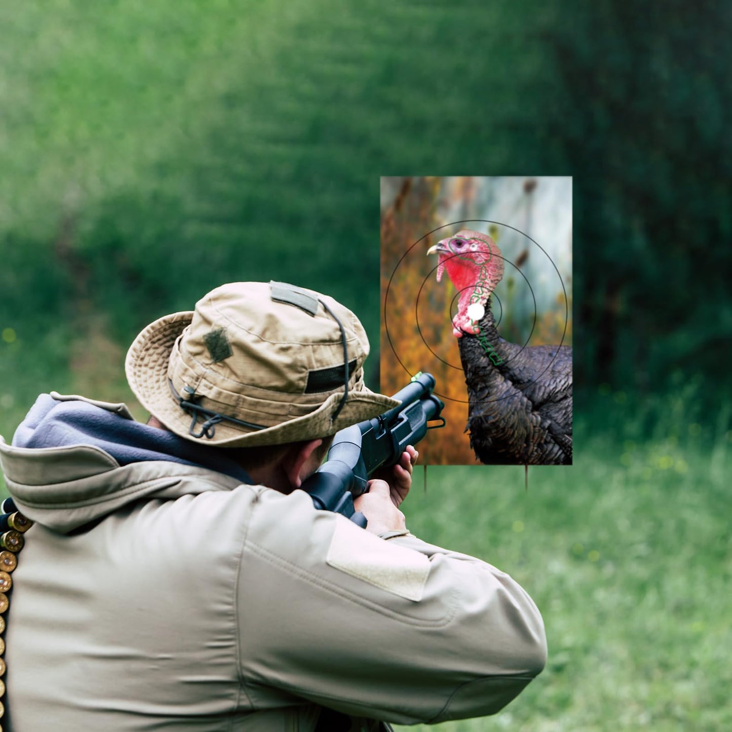 Feifeiya 12 Pcs 3 Style 12" x 18" Turkey Targets Turkey Shooting Targets for Hunting Realistic Animal Target for Practice Turkey Hunting Accessories