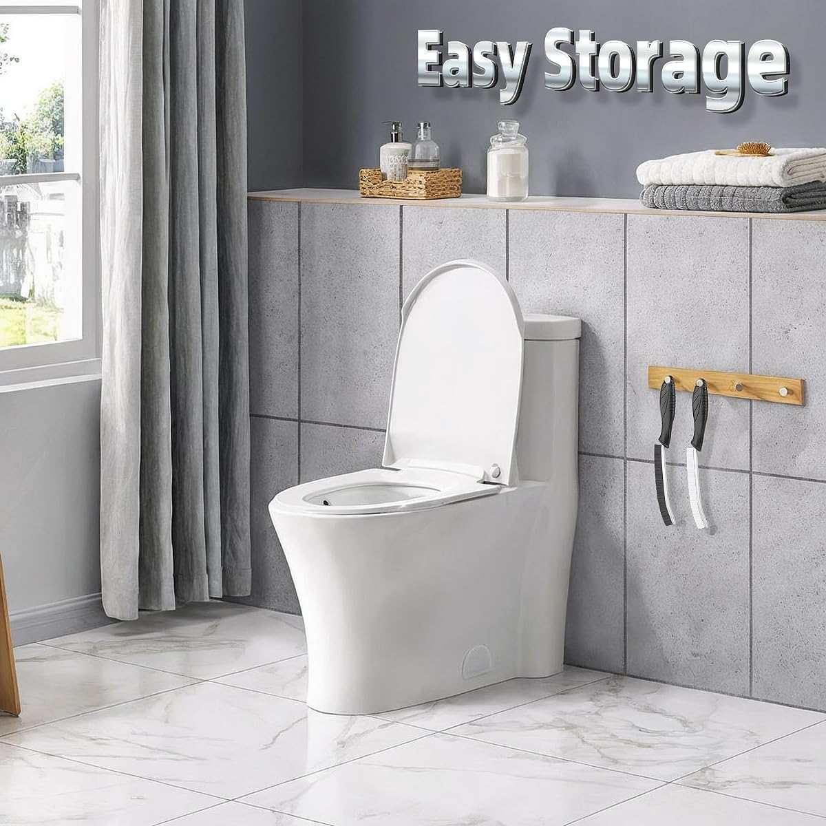 Toilet Brush, 4 Pcs Bathroom Cleaning Brush, Gap Scrub Brush with Hanging Hole, Multifunctional Hard Bristle Crevice Cleaning Brush, Cleaner Tools for Sinks, Tub, Shower, Tile, Toilet Seat (4, Black)