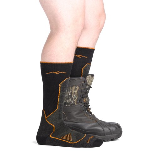Darn Tough Vermont Men's Hunting OTC Midweight with Cushion w/Padded Shin (2116) - Forest, Large