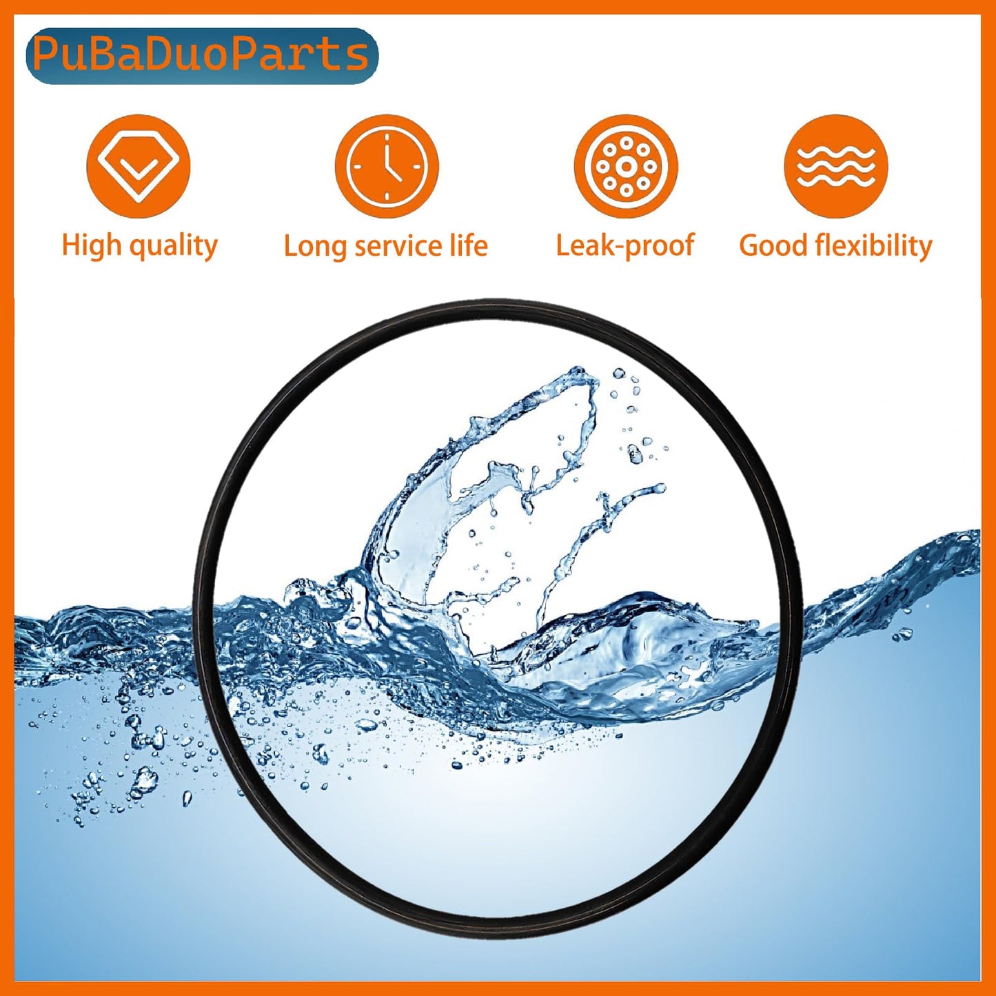 6-Pack 151122 O-Rings Compatible with Pentek Big Blue Water Filter Housings Seals Gasket, for Pentair, Culligan HD-950A,Heavy-Duty Nitrile Rubber Seals for Leak-Free Filtration Systems