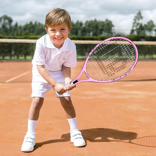 LUNNADE Tennis Racket for Kids Junior, 19/21/23/25 Inch Youth Tennis Racquet with Cover, Suitable for Beginner Boys and Girls Age 3-12