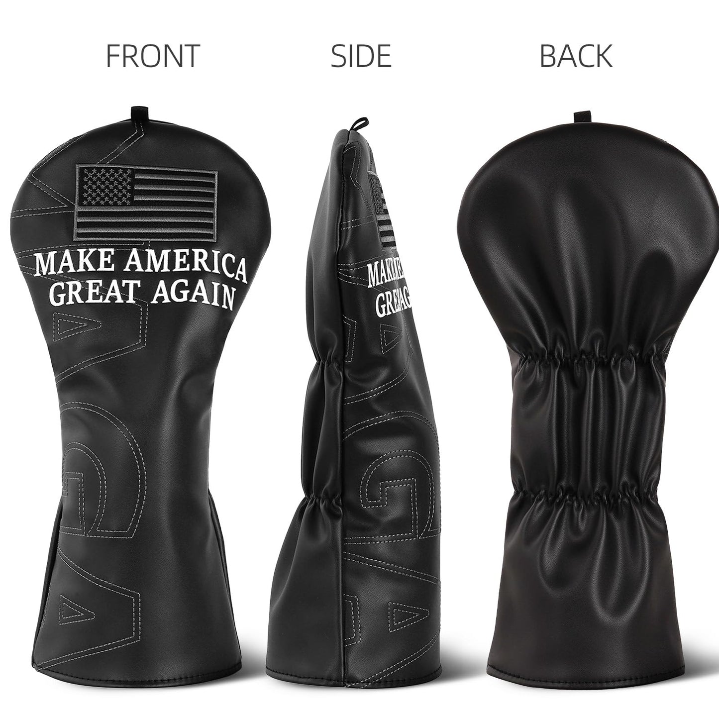 Craftsman Golf Golf Club Head Covers, Driver Headcover Golf Club Cover, Black Driver Headcover Fit up tp 460cc Golfing Gift for Men Women