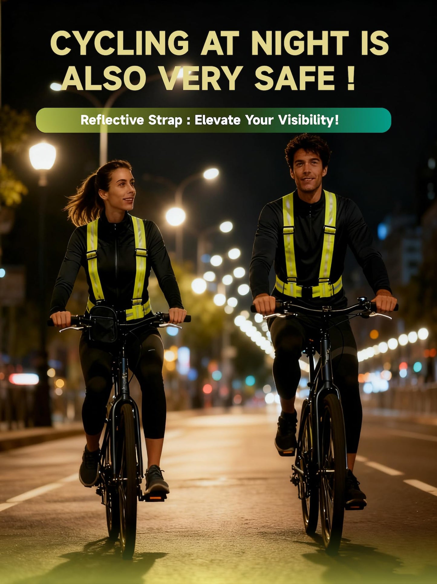 OXYWYAN Reflective Vest with Portable Pack, High Visible Safety Gear for Running Cycling Walking, Adjustable for Men Women
