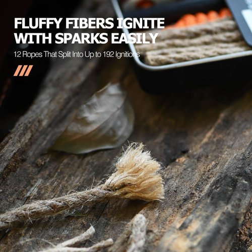 VitarayX Ferro Rod Fire Starter Survival Tool – All-in-One Flint and Steel Fire Starter Kit, Waterproof Firestarter for Camping, Hunting, Bushcraft, Hiking & Emergency Preparedness