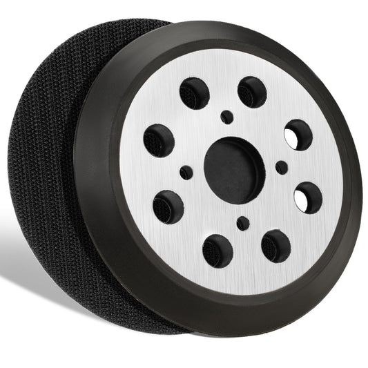 Gnellkoor 2 Pack 5 in 8 Hole Hook & Loop Orbital Sander Metal Pad Compatible with SKIL SR211601 SR6604B-10 SR660302 SR660302 Random Orbital Sander Replacement Part