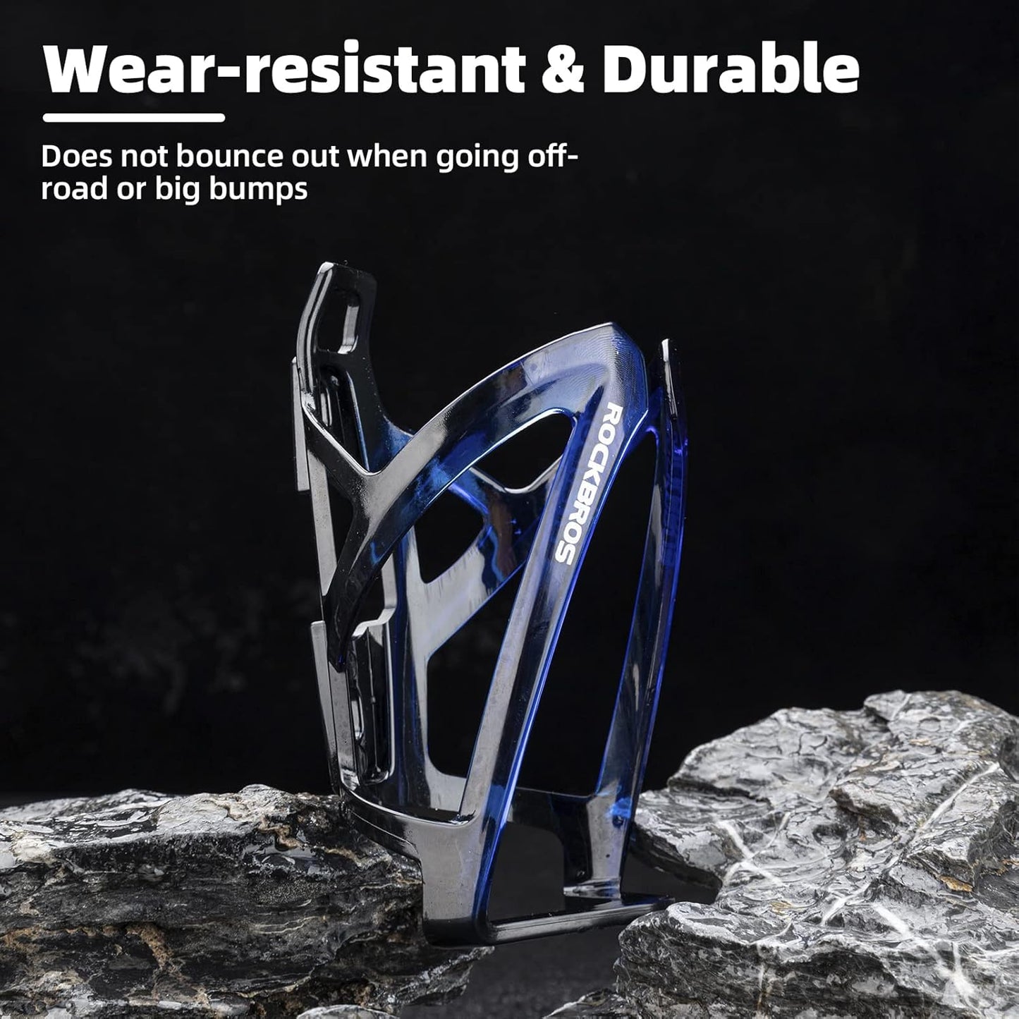 ROCKBROS Ultra-Light Bike Water Bottle Holder - Universal Bicycle Cup Cages with Screws | 2 Pack