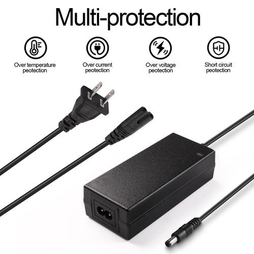 42V 2A Charger with 5 Plugs Universal for 36V Li-ion Battery, Fast Charger Replacement for Razor, Jetson, Voyage, gotrax, ninebot and Most 36V 10S Lithium Battery Device