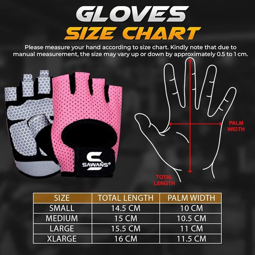 **SAWANS Workout Gloves - Lightweight Breathable Weight Lifting & Gym Fitness Gloves for Men and Women**