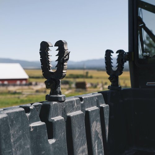 KEMIMOTO UTV Tool Holder Rack, Tie Down Anchor Compatible with Polaris Ranger General, Tool Holder Rack with Rubber Snubbers for Added Security