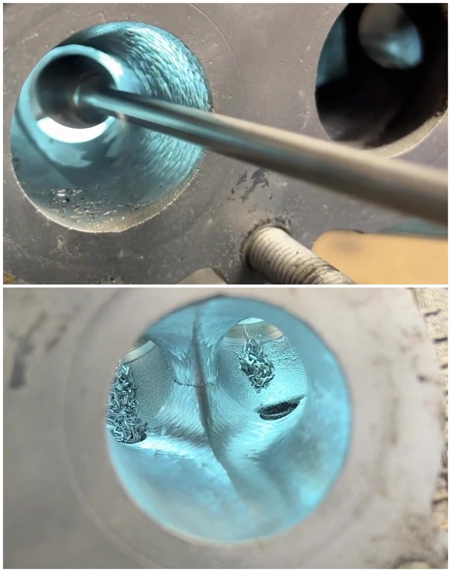 Sworker 5Pcs Long Carbide Burr Set 1/8" Shank Total L 4.4" Compatible with Dremel Die Grinder Bits Cut Port Grind Metal Cast Iron Steel Aluminum Cylinder Head Engine Intake Exhaust Manifold Tight Area